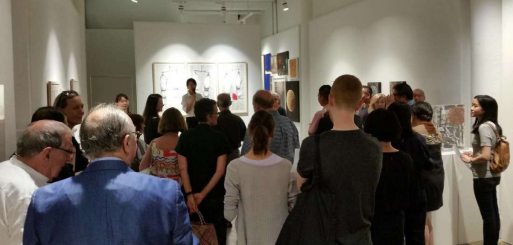 Opening of Pareidolia by art curator Natalia Bradshaw and artist Ah Xian (guest speaker) featured