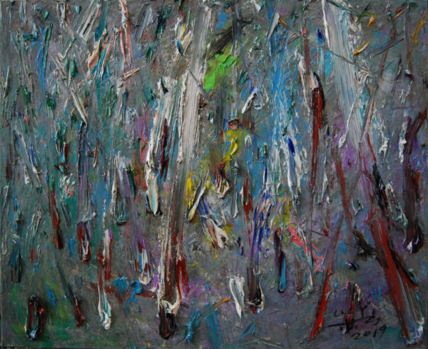 Lin Chunyan, About Landscape 25, 2019, oil on canvas, 50x60cm