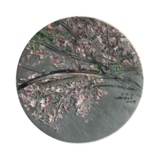 Lin Chunyan, Lilac, 2019, oil on canvas, 40x40cm