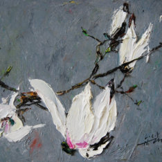 Lin Chunyan, Magnolia, 2019, oil on canvas, 40x50cm
