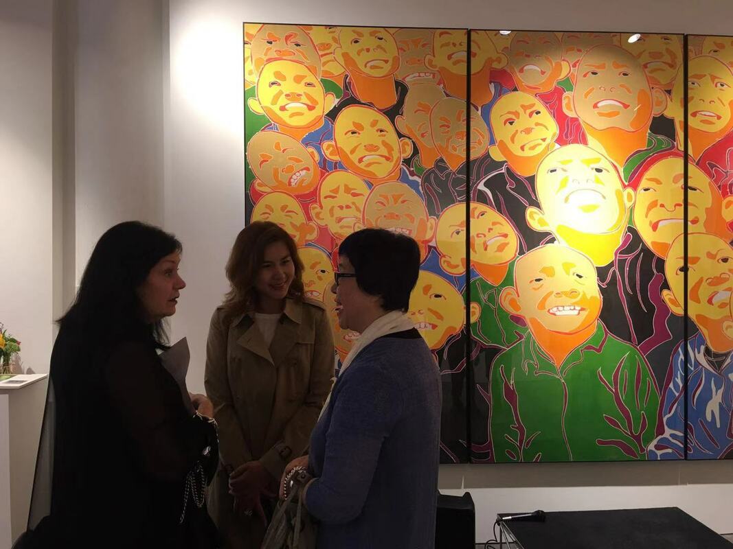 Opening of Fang Lijun: Facial recognition