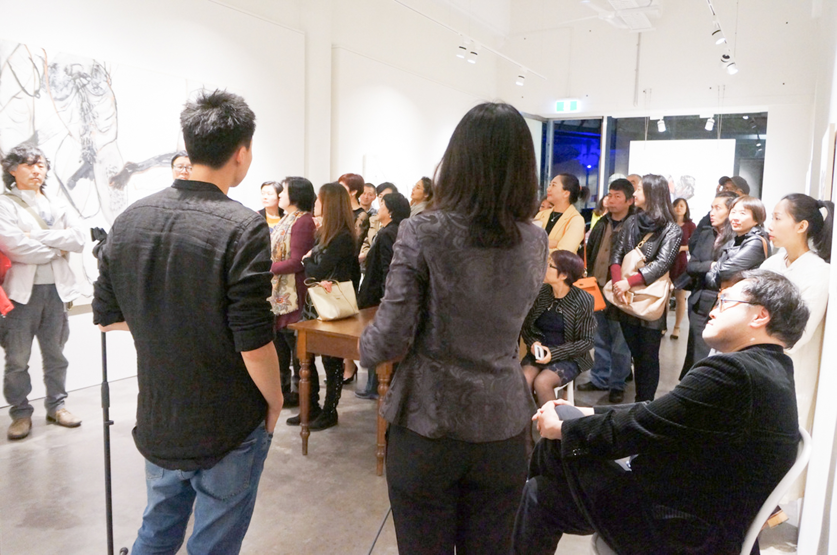 nk Instinct, Sun Ziyao's first solo exhibition in Australia was opened by Dr Richard Wu Co-curated by Yeqin Zuo and Guan Wei