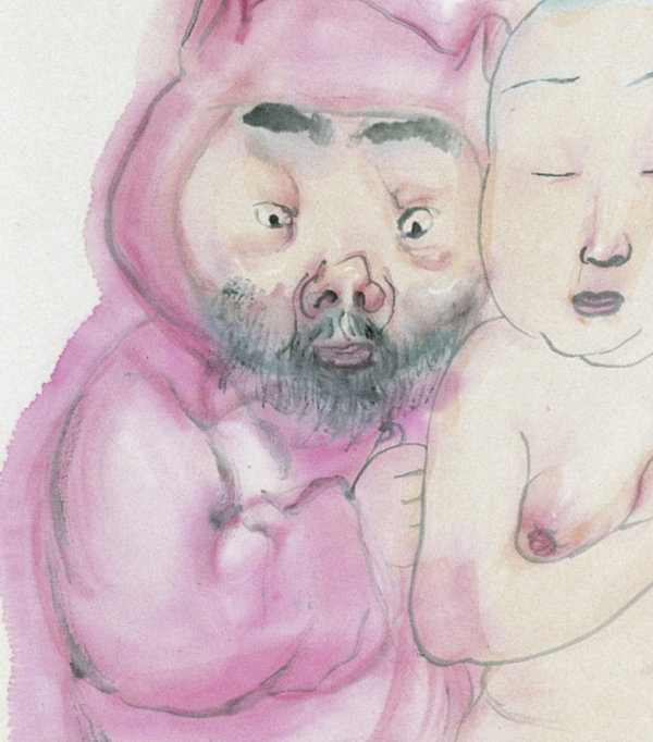 Li Jin, Happy together, 2014, silkscreen, ed of 100, 17x155cm, detail 6