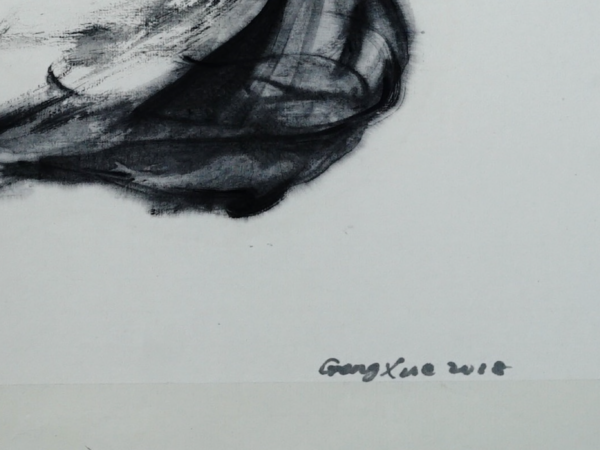 Geng Xue, Two lively items, 2018, ink on paper, 39x50cm, signature