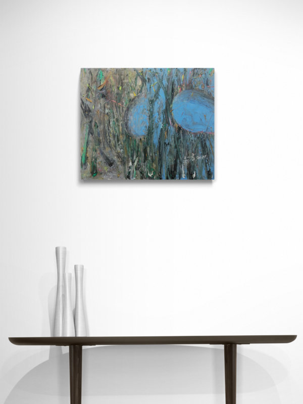 Lin Chunyan, Forest, 2019, oil on canvas, 50x60cm, mock up
