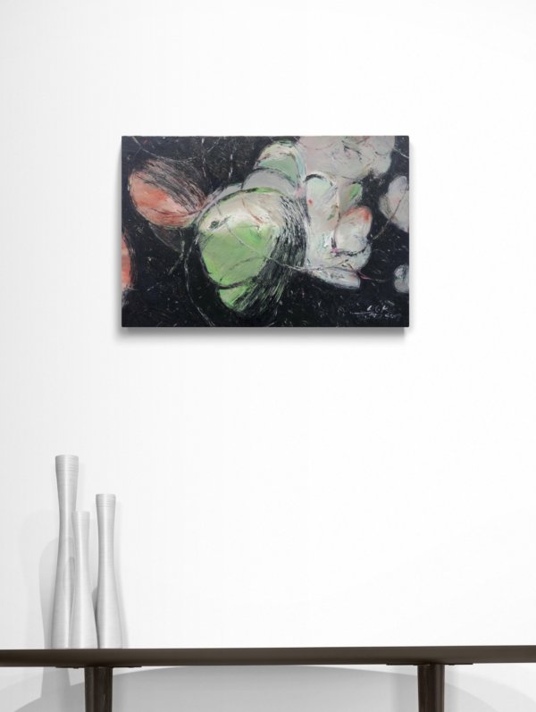 Lin Chunyan, Planet, 2019, oil on canvas, 40x60cm, mock up