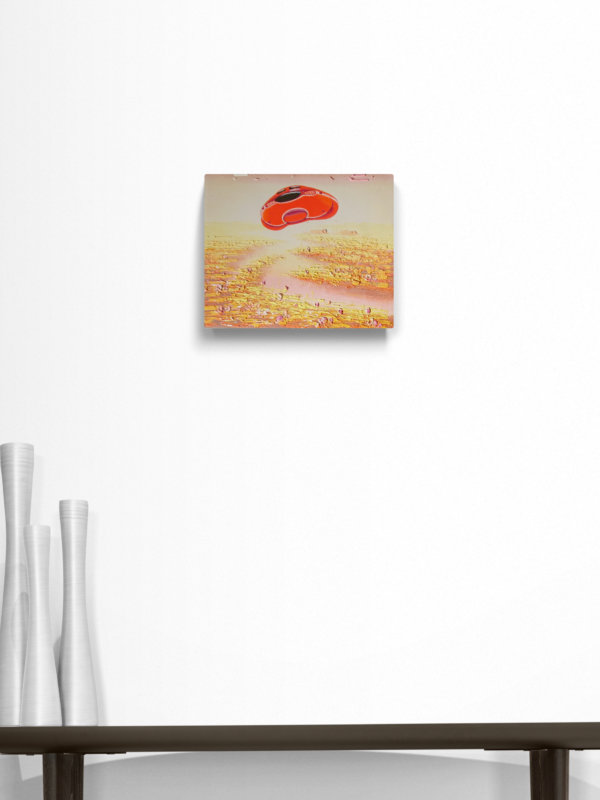 Tim Johnson, Strawberry fields forever, 2019, acrylic on canvas, 22.5x28cm, mock up