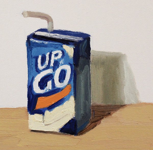 Zai Kuang, Food #15, 2017, oil on canvas, 30x30cm, detail